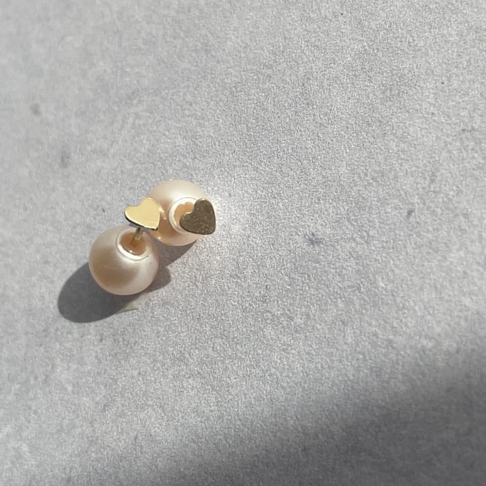 ハートのプチピアス